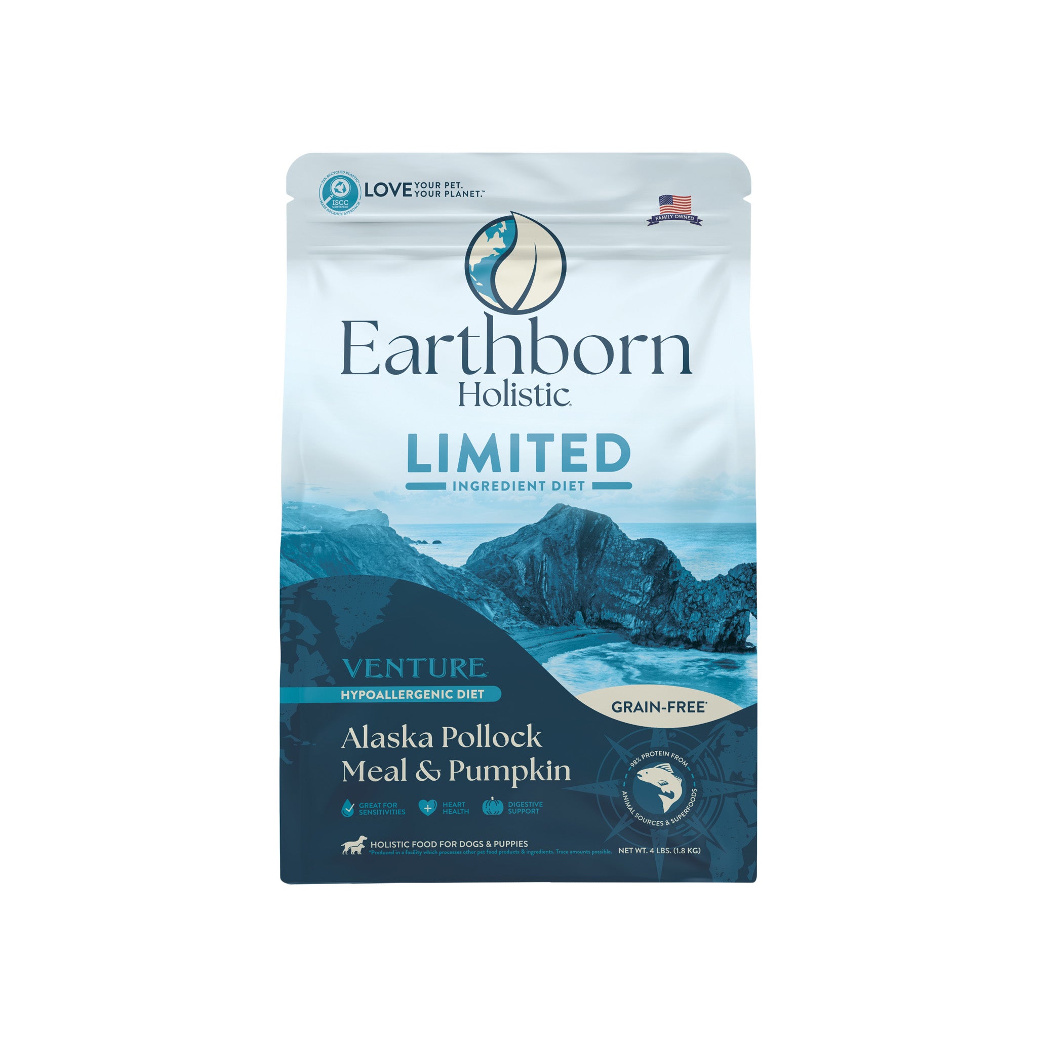 Earthborn Holistic Grain Free Limited Ingredient Diet Dry Venture Dog Food